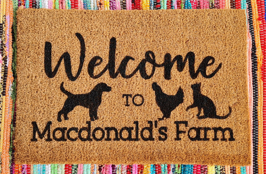 Personalised Farm Door Mat