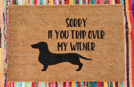 Trip Over My Wiener Door Mat