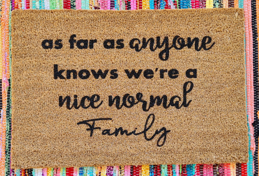 Normal Family Door Mat