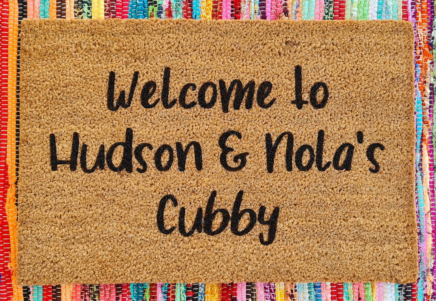 Personalised Cubby Door Mat