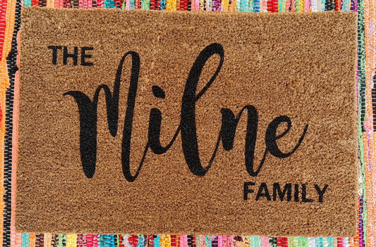 Personalised Family Door Mat