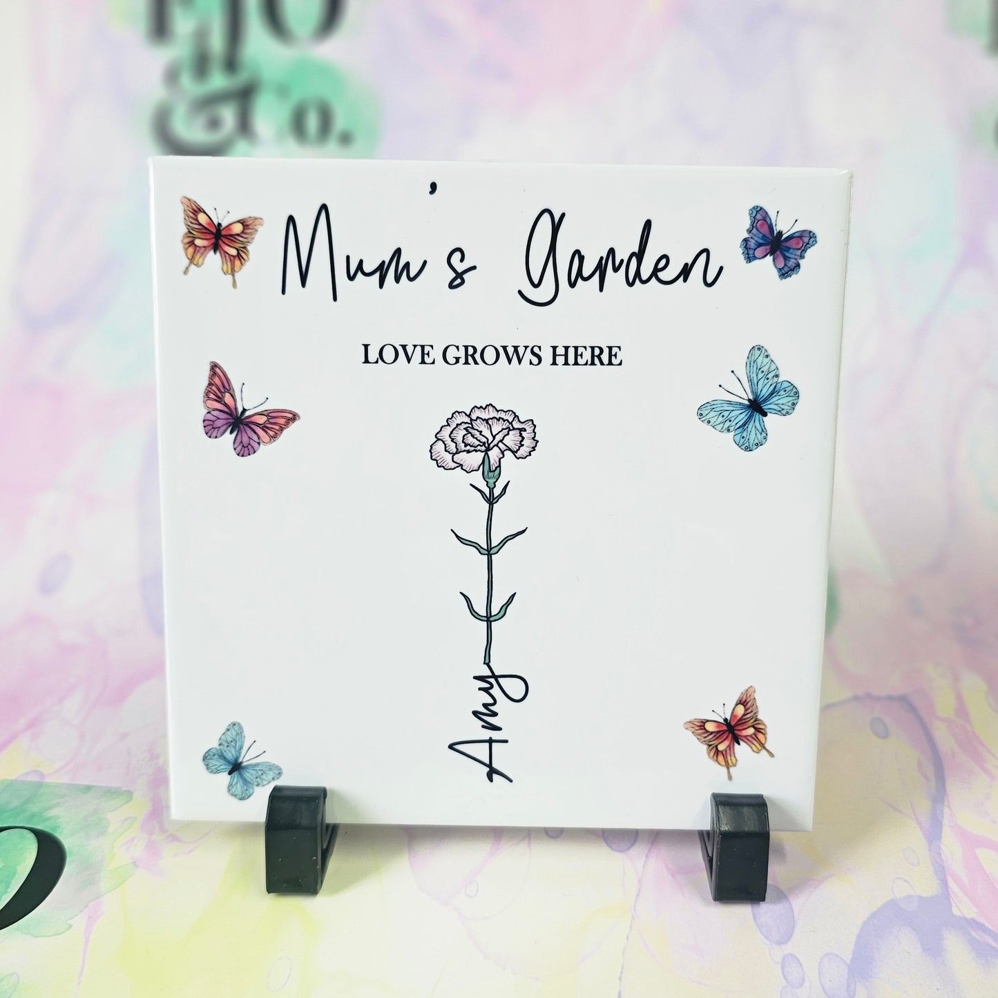 Personalised "Mum's Garden" Tile