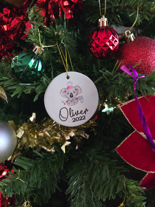 Personalised Ceramic Christmas Ornament