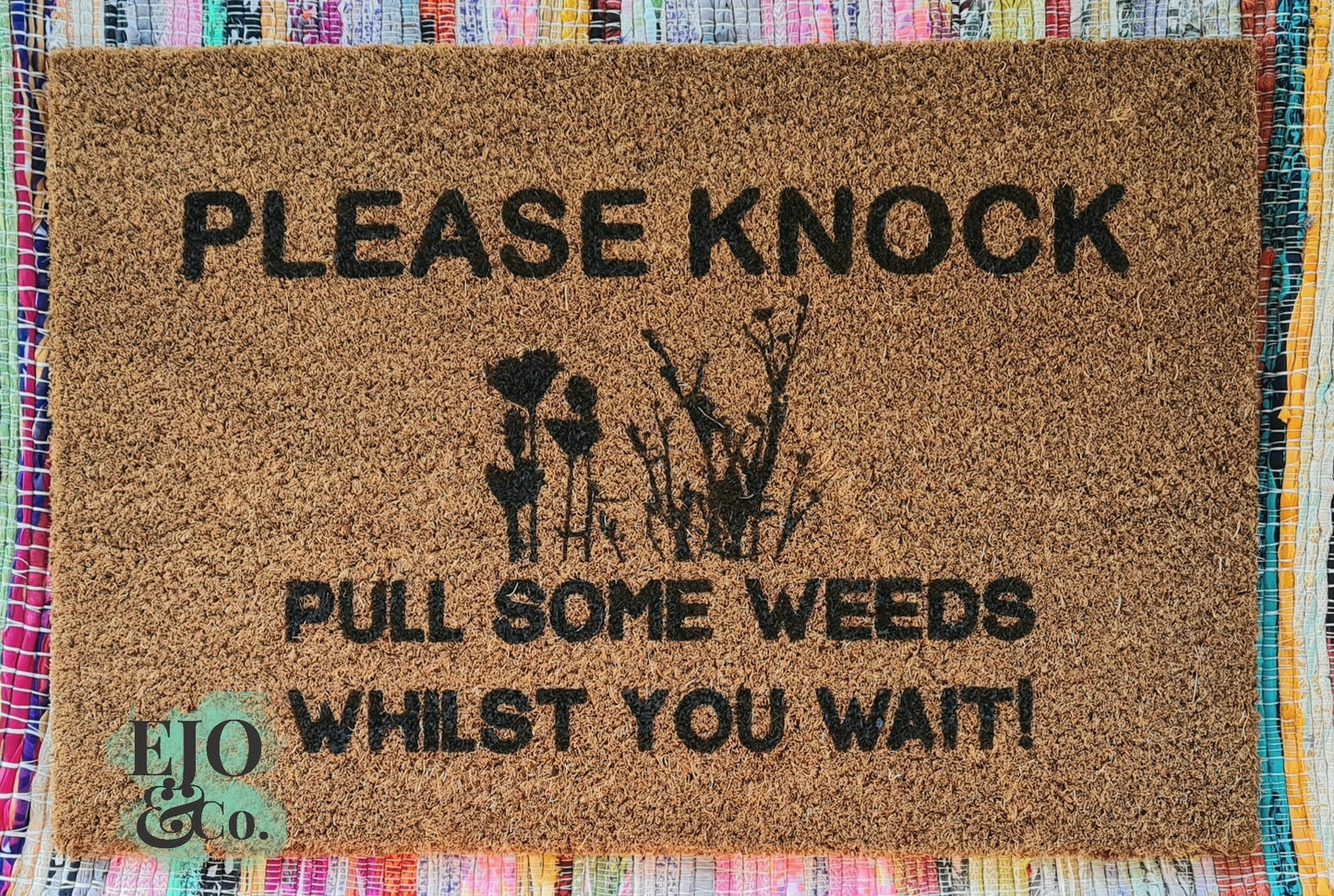 Pull Weeds Door Mat