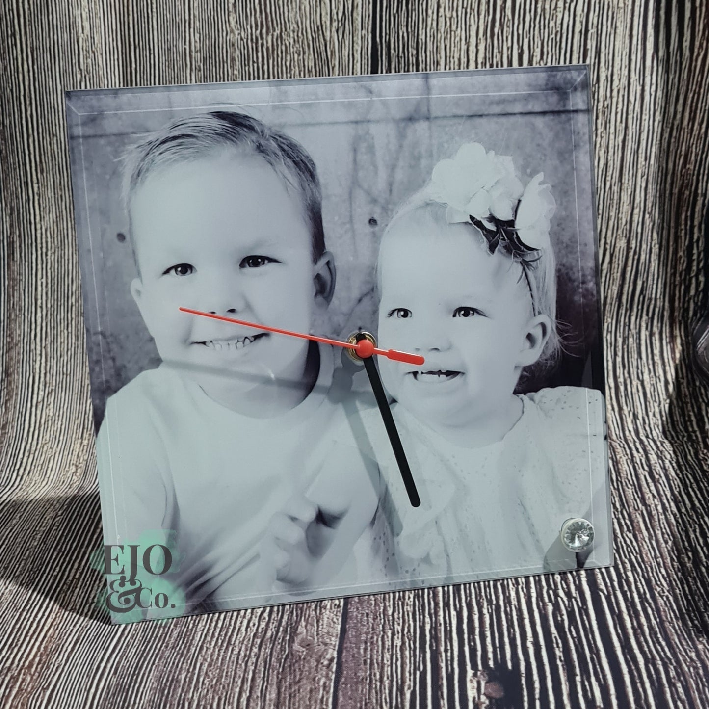 Personalised Glass Clock