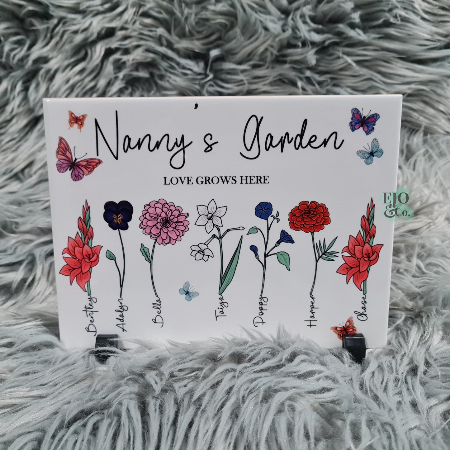 Personalised "Mum's Garden" Tile