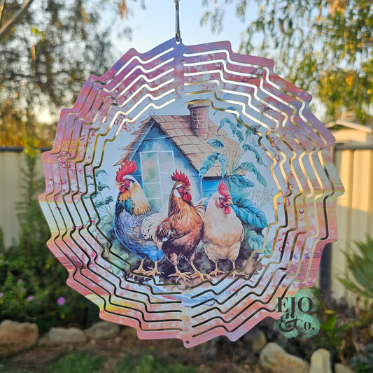 Rooster Barn Wind Spinner