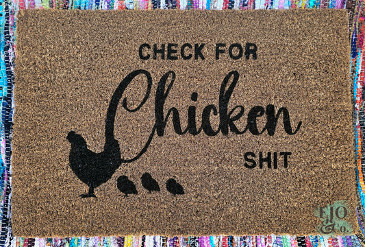 Chicken Shit Door Mat